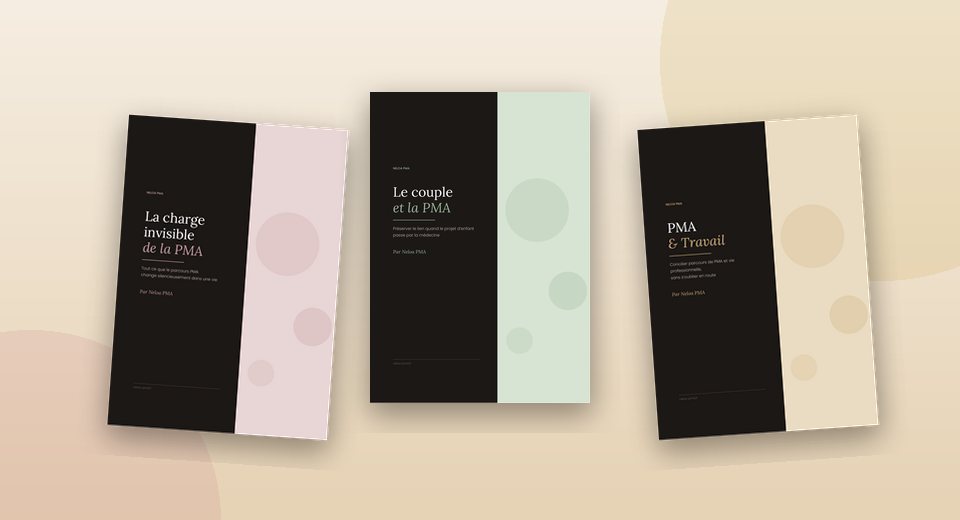 Les trois guides Neloa : La charge invisible, Le couple et la PMA, PMA & Travail