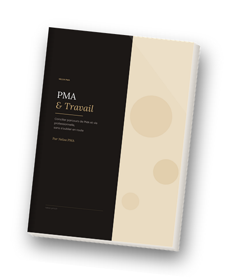 Couverture du guide PMA & Travail