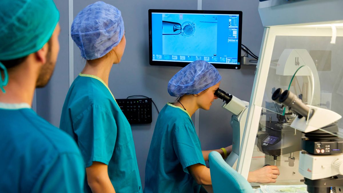 Équipe d’embryologie IVF-Life au travail